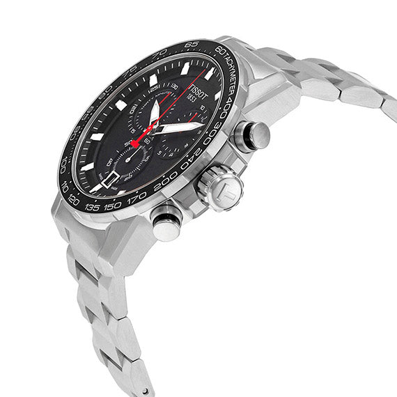  Shop Authentic Tissot Supersport Chrono Black Dial Silver Steel Strap Watch For Men - T125.617.11.051.00 - Luxxuri
