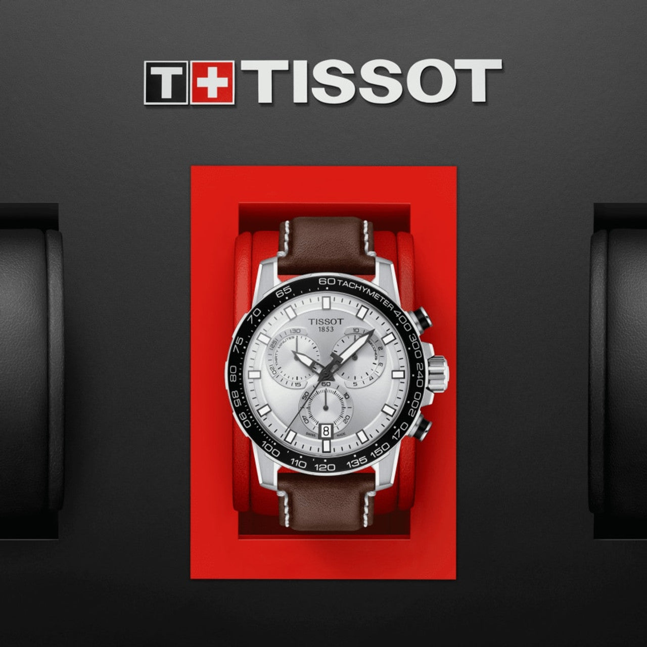  Shop Authentic Tissot Supersport Chrono Silver Dial Brown Leather Strap Watch for Men - T125.617.16.031.00 - Luxxuri