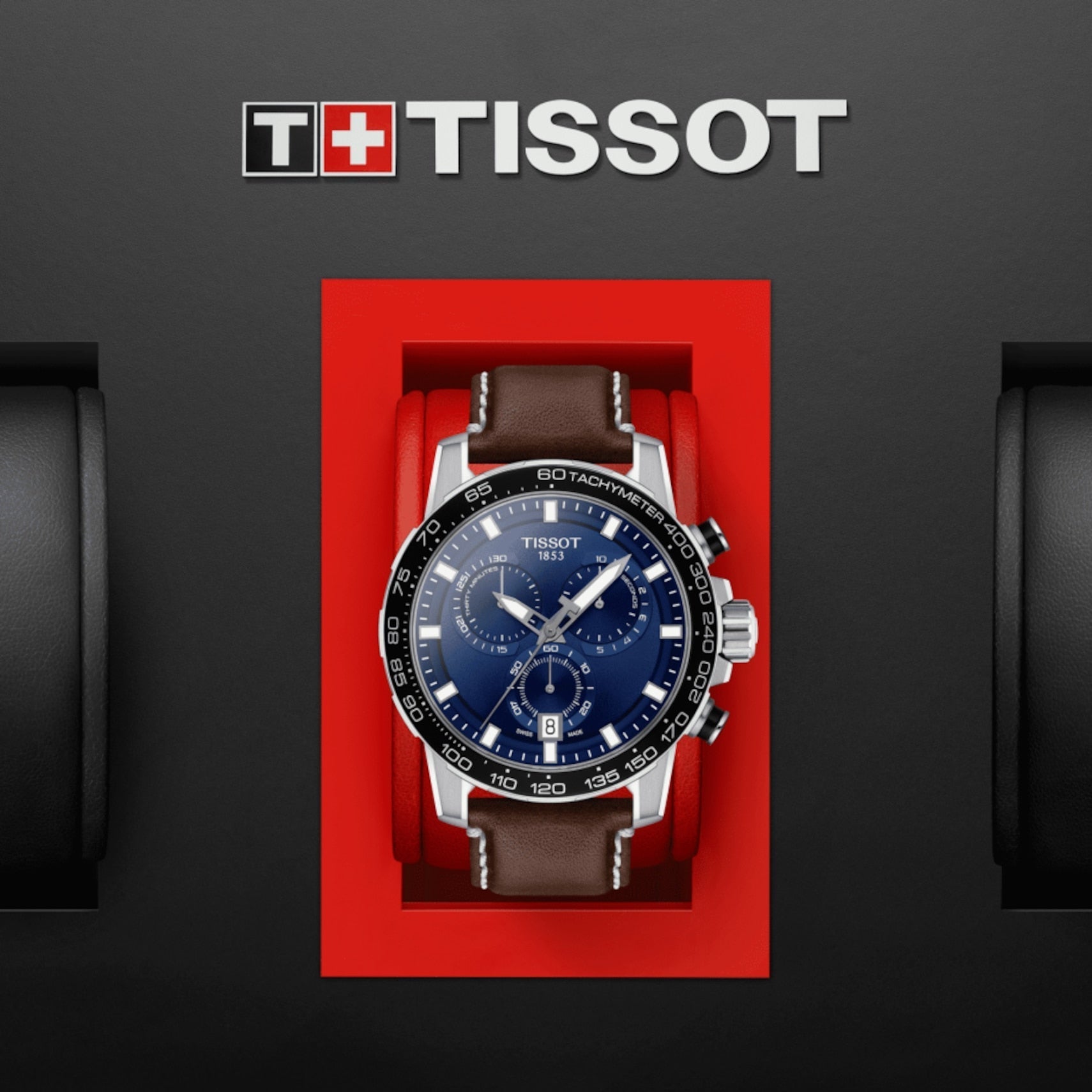  Shop Authentic Tissot Supersport Chrono Blue Dial Brown Leather Strap Watch For Men - T125.617.16.041.00 - Luxxuri