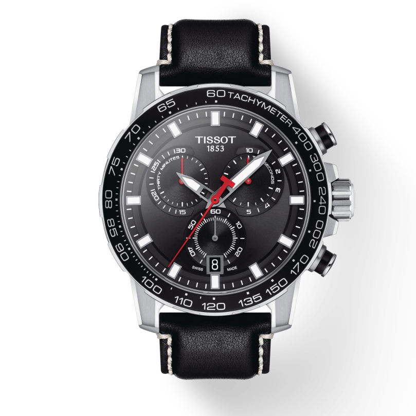  Shop Authentic Tissot Supersport Chrono Black Dial Black Leather Strap Watch for Men - T125.617.16.051.00 - Luxxuri