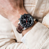  Shop Authentic Tissot Supersport Chrono Black Dial Brown Leather Strap Watch for Men - T125.617.16.051.01 - Luxxuri