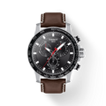  Shop Authentic Tissot Supersport Chrono Black Dial Brown Leather Strap Watch for Men - T125.617.16.051.01 - Luxxuri
