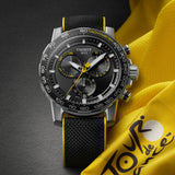  Shop Authentic Tissot Supersport Chrono Black Dial Black Nylon Strap Watch for Men - T125.617.17.051.02 - Luxxuri