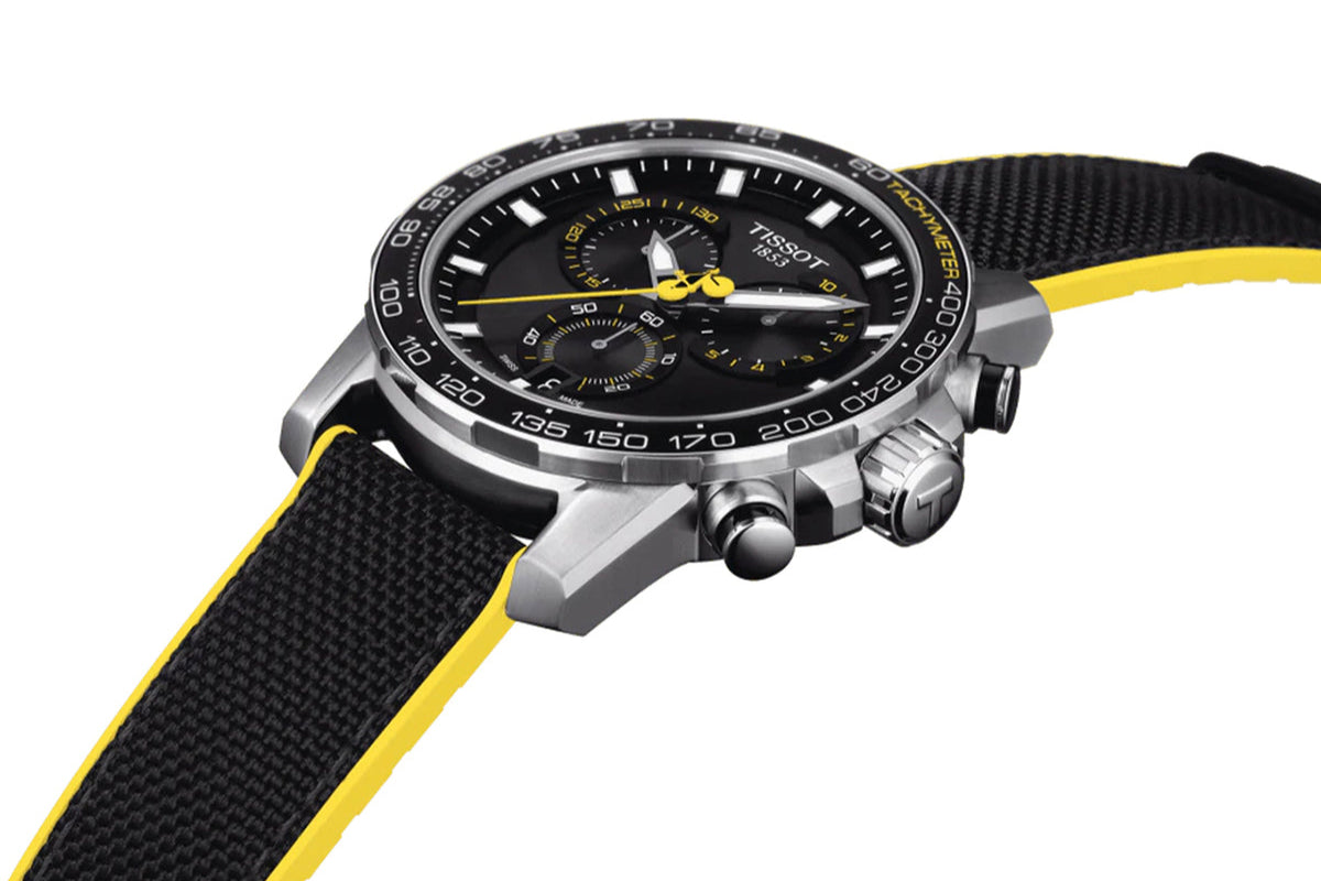 Tissot Supersport Chrono Black Dial Black Nylon Strap Watch for Men - T125.617.17.051.02