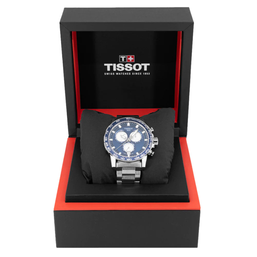  Shop Authentic Tissot Supersport Chrono Blue Dial Silver Steel Strap Watch For Men - T125.617.11.041.00 - Luxxuri