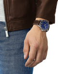  Shop Authentic Tissot Supersport Chrono Blue Dial Brown Leather Strap Watch For Men - T125.617.16.041.00 - Luxxuri