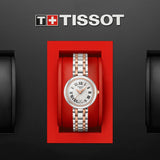  Shop Authentic Tissot Bellissima Lady Small Mother of Pearl Dial Two Tone Steel Strap Watch For Women - T126.010.22.013.01 - Luxxuri