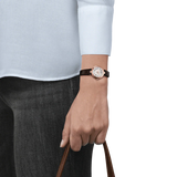  Shop Authentic Tissot Bellissima Small Lady White Dial Brown Leather Strap Watch For Women - T126.010.36.013.00 - Luxxuri