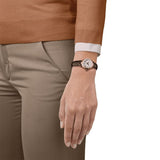  Shop Authentic Tissot Bellissima Automatic Silver Dial Brown Leather Strap Watch For Women - T126.207.36.013.00 - Luxxuri