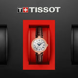  Shop Authentic Tissot Bellissima Automatic Silver Dial Brown Leather Strap Watch For Women - T126.207.36.013.00 - Luxxuri