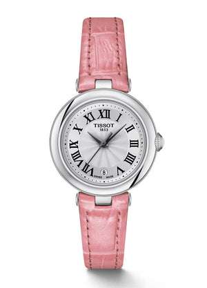  Shop Authentic Tissot Bellissima Small Lady Silver Dial Pink Leather Strap Watch For Women - T126.010.16.013.01 - Luxxuri