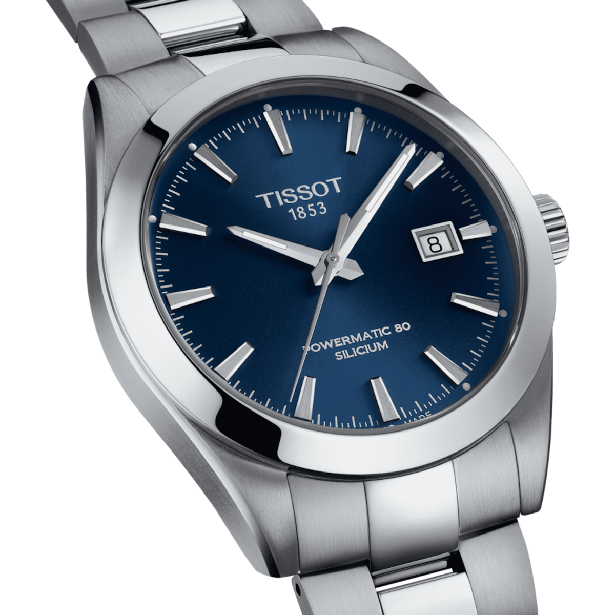  Shop Authentic Tissot Gentlemen Powermatic 80 Silicium Blue Dial Silver Steel Strap Watch For Men - T127.407.11.041.00 - Luxxuri