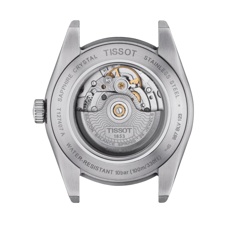  Shop Authentic Tissot Gentleman Powermatic 80 Silicium Black Dial Silver Steel Strap Watch For Men - T127.407.11.061.01 - Luxxuri