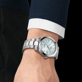 Shop Authentic Tissot Gentleman Powermatic 80 Silicium Ice Blue Silver Steel Strap Watch For Men - T127.407.11.351.00 - Luxxuri