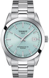  Shop Authentic Tissot Gentleman Powermatic 80 Silicium Ice Blue Silver Steel Strap Watch For Men - T127.407.11.351.00 - Luxxuri