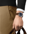  Shop Authentic Tissot Gentleman Powermatic 80 Silicium Blue Dial Brown Leather Strap Watch For Men - T127.407.16.041.00 - Luxxuri