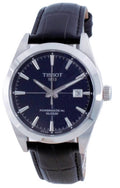  Shop Authentic Tissot Gentleman Powermatic 80 Silicium Blue Dial Black Leather Strap Watch For Men - T127.407.16.041.01 - Luxxuri