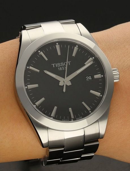  Shop Authentic Tissot Gentleman Black Dial Silver Steel Strap Watch For Men - T127.410.11.051.00 - Luxxuri