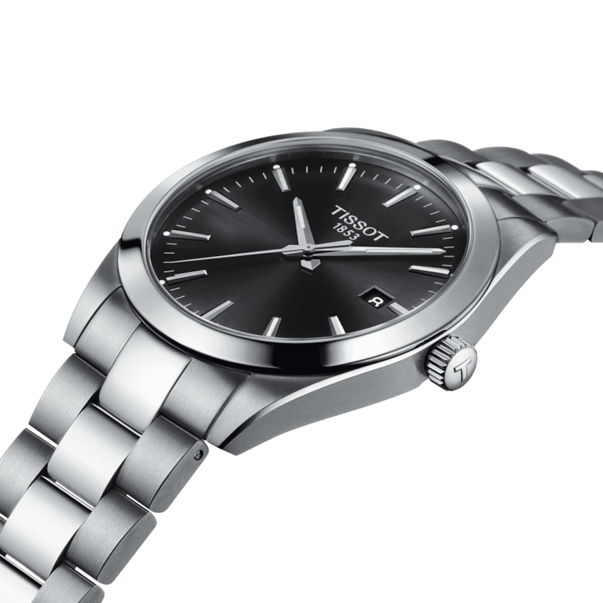  Shop Authentic Tissot Gentleman Black Dial Silver Steel Strap Watch For Men - T127.410.11.051.00 - Luxxuri