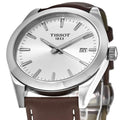  Shop Authentic Tissot Gentleman Silver Dial Brown Leather Strap Watch For Men - T127.410.16.031.00 - Luxxuri
