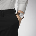  Shop Authentic Tissot Gentleman Silver Dial Brown Leather Strap Watch For Men - T127.410.16.031.00 - Luxxuri