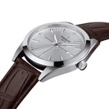  Shop Authentic Tissot Gentlemen Silver Dial Brown Leather Strap Watch for Men - T127.410.16.031.01 - Luxxuri