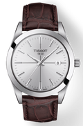  Shop Authentic Tissot Gentlemen Silver Dial Brown Leather Strap Watch for Men - T127.410.16.031.01 - Luxxuri
