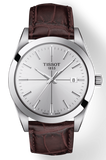  Shop Authentic Tissot Gentlemen Silver Dial Brown Leather Strap Watch for Men - T127.410.16.031.01 - Luxxuri