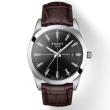  Shop Authentic Tissot Gentlemen Black Dial Brown Leather Strap Watch for Men - T127.410.16.051.01 - Luxxuri