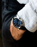  Shop Authentic Tissot Gentlemen Blue Dial Black Leather Strap Watch for Men - T127.410.16.041.01 - Luxxuri