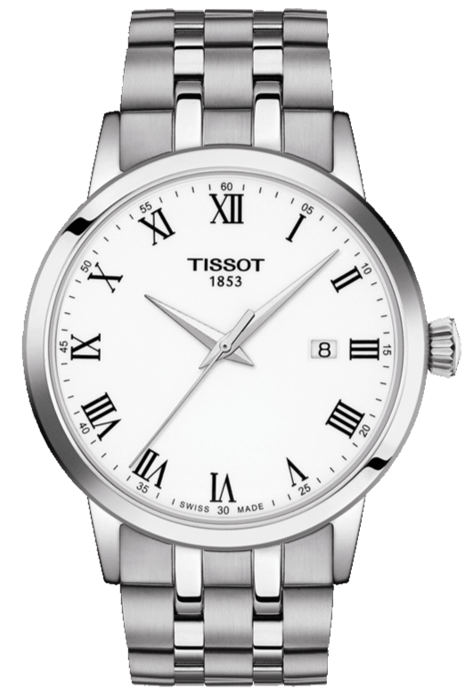  Shop Authentic Tissot T Classic Dream White Dial Silver Steel Strap Watch For Men - T129.410.11.013.00 - Luxxuri