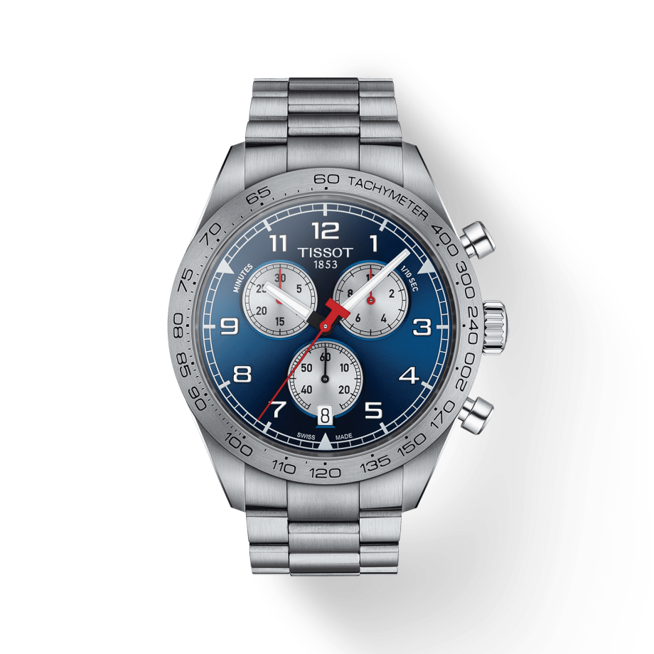  Shop Authentic Tissot PRS 516 Chronograph Blue Dial Blue Steel Strap Watch for Men - T131.617.11.042.00 - Luxxuri