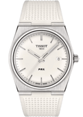 Tissot PRX 40 White Dial White Rubber Strap Watch For Men - T137.410.17.011.00