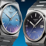  Shop Authentic Tissot Powermatic 80 Automatic Gradient Blue Dial Silver Steel Strap Watch for Men - T137.407.11.051.01 - Luxxuri