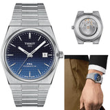  Shop Authentic Tissot Powermatic 80 Automatic Gradient Blue Dial Silver Steel Strap Watch for Men - T137.407.11.051.01 - Luxxuri