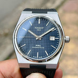  Shop Authentic Tissot PRX Powermatic 80 Blue Dial Black Rubber Strap Watch for Men - T137.407.17.041.00 - Luxxuri