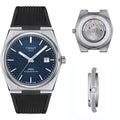 Tissot PRX Powermatic 80 Blue Dial Black Rubber Strap Watch for Men - T137.407.17.041.00