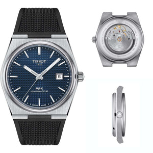  Shop Authentic Tissot PRX Powermatic 80 Blue Dial Black Rubber Strap Watch for Men - T137.407.17.041.00 - Luxxuri