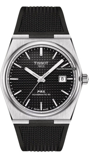  Shop Authentic Tissot PRX Powermatic 80 Black Dial Black Rubber Strap Watch for Men - T137.407.17.051.00 - Luxxuri