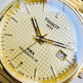  Shop Authentic Tissot PRX Powermatic 80 Gold Dial Gold Steel Strap Watch for Men - T137.407.33.021.00 - Luxxuri