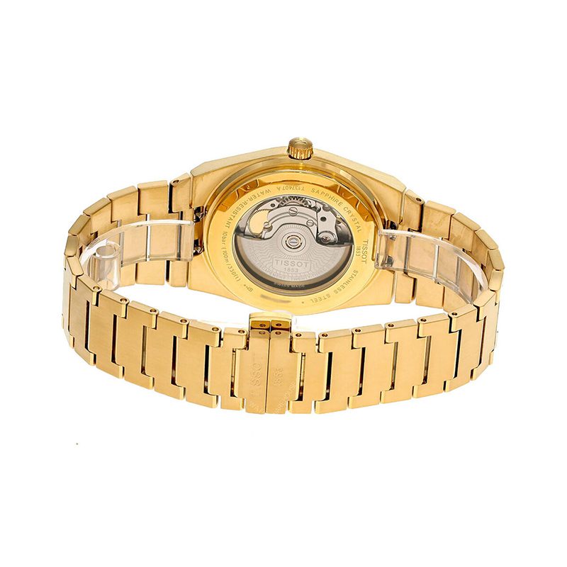  Shop Authentic Tissot PRX Powermatic 80 Gold Dial Gold Steel Strap Watch for Men - T137.407.33.021.00 - Luxxuri