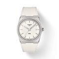 Tissot PRX 40 White Dial White Rubber Strap Watch For Men - T137.410.17.011.00