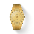 Tissot PRX Powermatic 80 Gold Dial Gold Steel Strap Watch for Men - T137.207.33.021.00