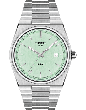 Shop Authentic Tissot PRX Quartz Light Green Dial Silver Steel Strap Watch for Men - T137.410.11.091.01 - Luxxuri