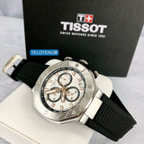  Shop Authentic Tissot T Race Chronograph White Dial Black Rubber Strap Watch For Men - T141.417.17.011.00 - Luxxuri