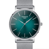  Shop Authentic Tissot Everytime Gent Green Dial Silver Mesh Bracelet Watch for Men - T143.410.11.091.00 - Luxxuri