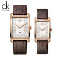  Shop Authentic Calvin Klein Window White Dial Brown Leather Strap Watch for Women - K2M23620 - Luxxuri