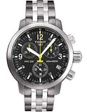  Shop Authentic Tissot T Sport PRC200 Chronograph Black Dial Silver Steel Strap Watch for Men - T17.1.586.52 - Luxxuri