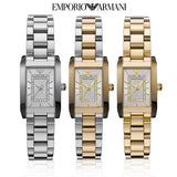  Shop Authentic Emporio Armani Classic Diamonds Silver Dial Silver Steel Strap Watch For Women - AR3170 - Luxxuri