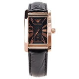  Shop Authentic Emporio Armani Classic Black Dial Black Leather Strap Watch For Women - AR0169 - Luxxuri